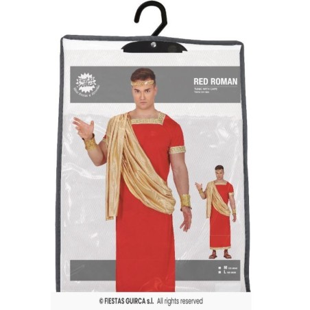 DISFRAZ DE ROMANO ROJO ADULTO