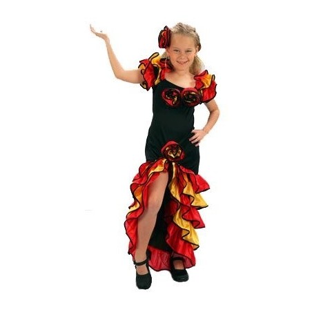DISFRAZ DE RUMBERA INFANTIL 