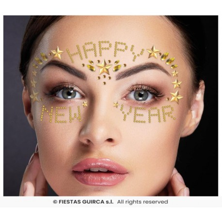 JOYAS FACIALES ADHESIVAS HAPPY NEW YEAR