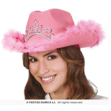 SOMBRERO VAQUERA ROSA