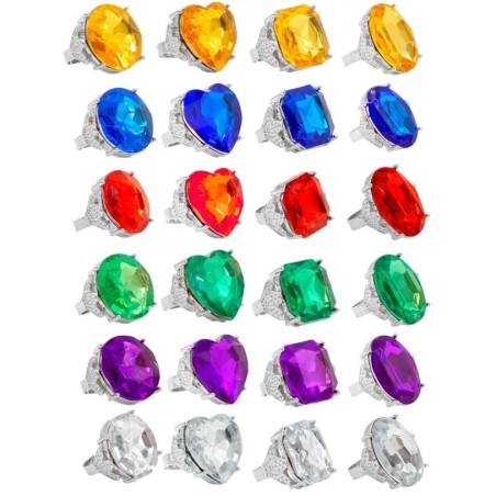 ANILLO GIGANTE LUJO DE COLORES 