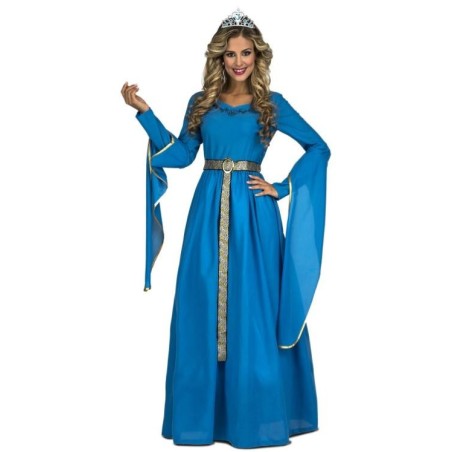 PRINCESA MEDIEVAL AZUL ADULTO