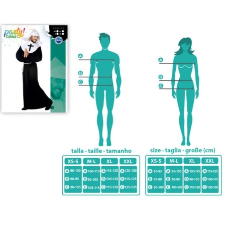 DISFRAZ DE MONJA ADULTO