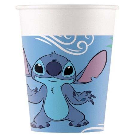 VASOS PAPEL STITCH Y ANGEL 200 ML