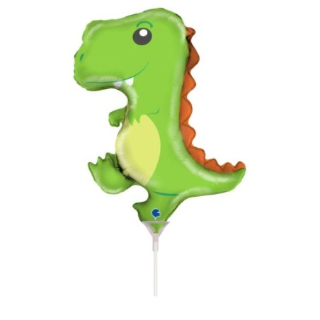 GLOBO MINI CON PALITO DINOSAURIO