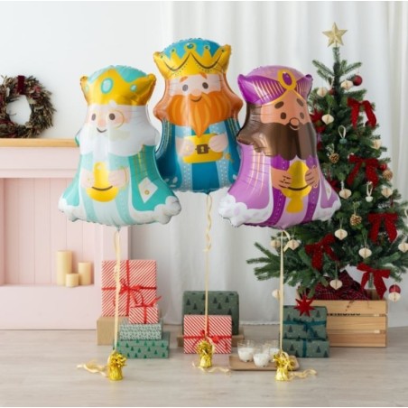 BOUQUET GLOBOS FOIL 3 REYES MAGOS
