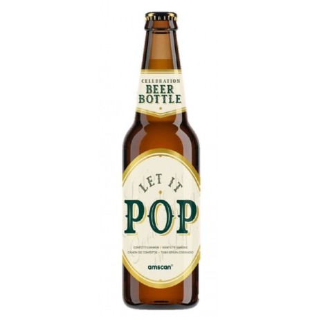CAÑÓN CONFETI BOTELLA DE CERVEZA