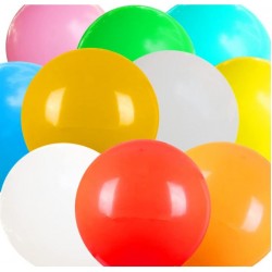 GLOBOS LÁTEX COLOR 45 CM, 10 UND
