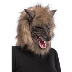 CARETA DE LOBO CON PELO 