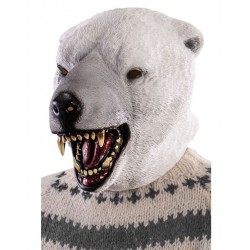 CARETA DE OSO BLANCO LÁTEX