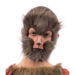 CARETA DE HOMBRE LOBO CON PELO