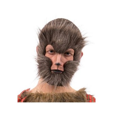 CARETA DE HOMBRE LOBO CON PELO