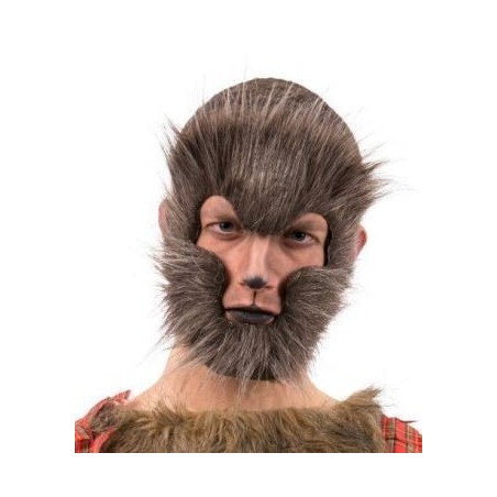 CARETA DE HOMBRE LOBO CON PELO
