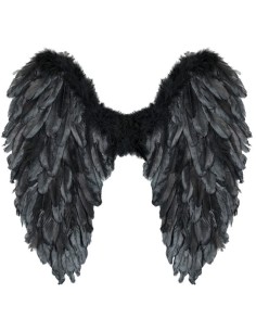 ALAS PLEGABLES DE PLUMAS NEGRAS