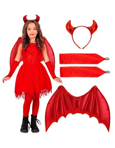 DISFRAZ DE DIABLESA INFANTIL