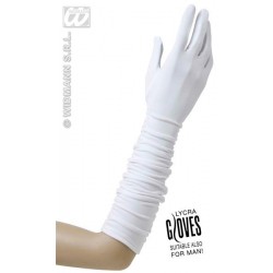 GUANTES LARGOS BLANCOS 45 CM