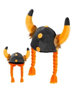 CASCO VIKINGO CON TRENZAS