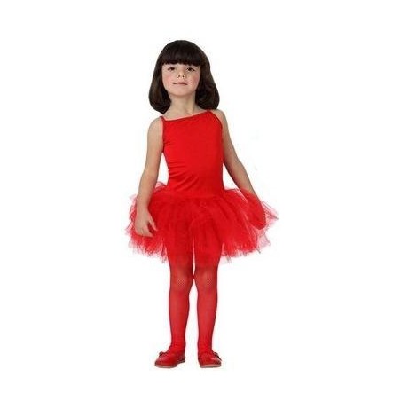 DISFRAZ DE BAILARINA BALLET ROJO NIÑA 