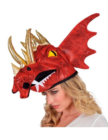 SOMBRERO DRAGÓN ROJO