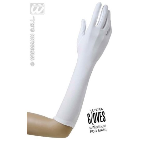 GUANTES LARGOS BLANCOS 37 CM                     