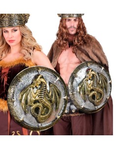 ESCUDO DRAGÓN CON ASAS DE AGARRE