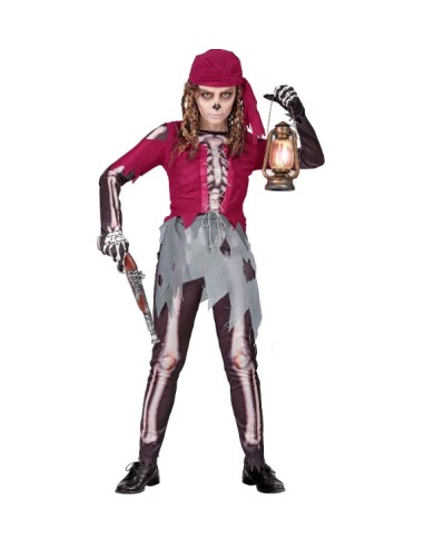 DISFRAZ DE ESQUELETO PIRATA INFANTIL