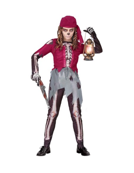 DISFRAZ DE ESQUELETO PIRATA INFANTIL