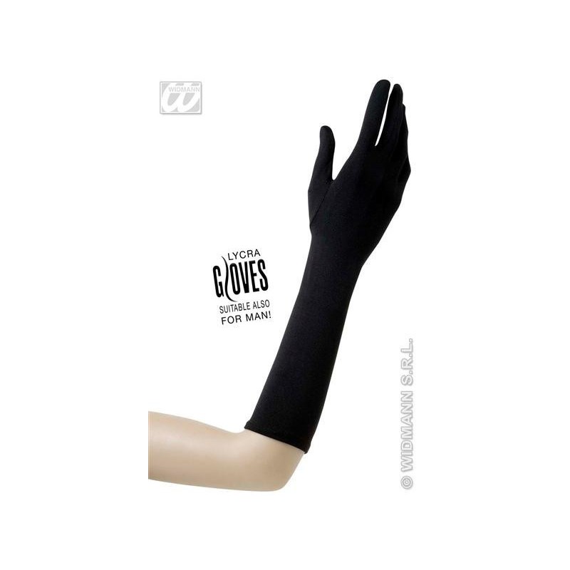 GUANTES LARGOS NEGROS 40 CM