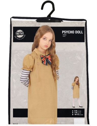 DISFRAZ DE MUÑECA PSICÓPATA MEGAN INFANTIL