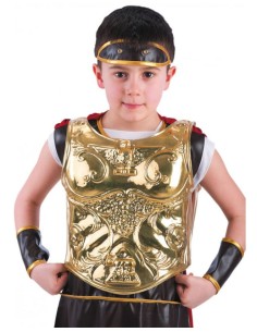 CORAZA ROMANA DORADA INFANTIL 