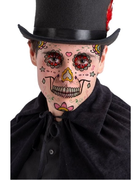 TATUAJES ROSTRO CALAVERA MEXICANA HOMBRE
