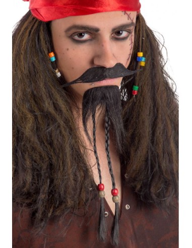 BIGOTE Y PERILLA DE PIRATA