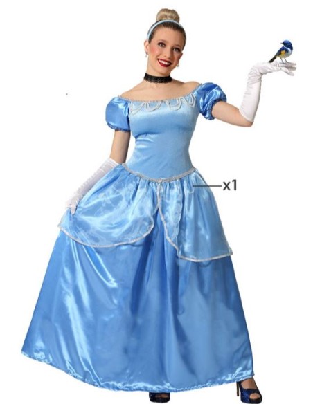 DISFRAZ DE PRINCESA AZUL ADULTO
