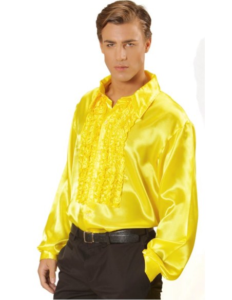 CAMISA CON CHORRERA EN RASO