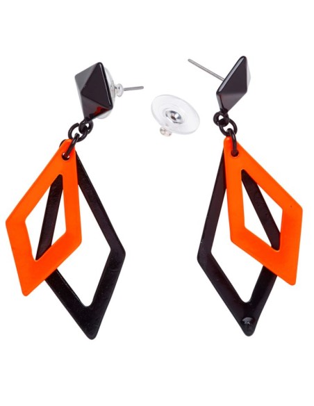 PENDIENTES DE ROMBOS FLUORESCENTES