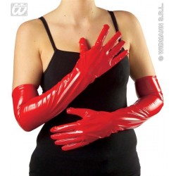 GUANTES VINILO ROJO