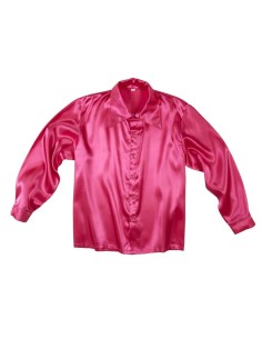 CAMISA DISCO AÑOS 70 ROSA XL                      