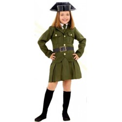 DISFRAZ DE GUARDIA CIVIL NIÑA