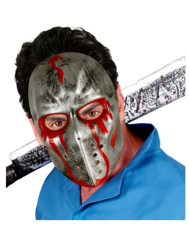 CARETA HOCKEY ENSANGRENTADA