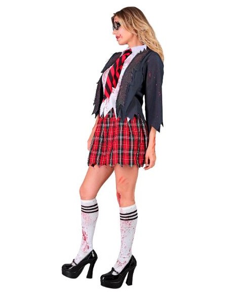 DISFRAZ DE COLEGIALA ZOMBIE ADULTO DISFRAZ DE COLEGIALA ZOMBIE ADULTO
