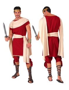 DISFRAZ DE ROMANO ROJO ADULTO 2