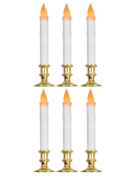 SET 6 VELAS LED PARPADEANTES