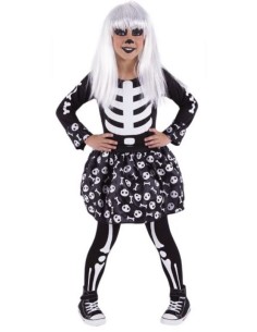 DISFRAZ SKELETITA GLOW IN DARK INFANTIL