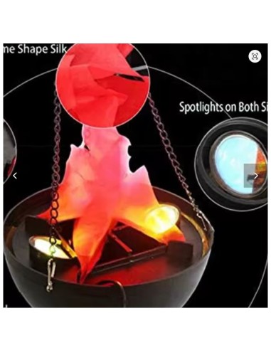 LUZ LED COLGANTE DE LLAMA FALSA 3D