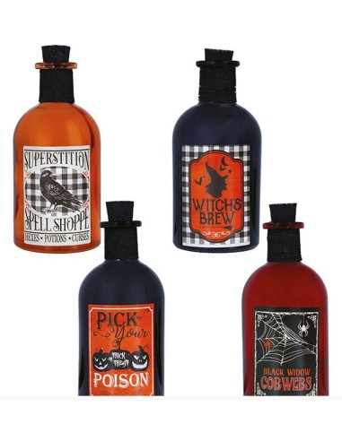 BOTELLA DE VENENO DE CRISTAL 