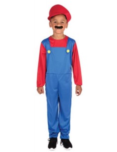 DISFRAZ DE FONTANERO MARIO INFANTIL