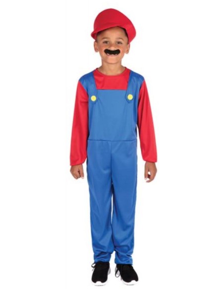 DISFRAZ DE FONTANERO MARIO INFANTIL