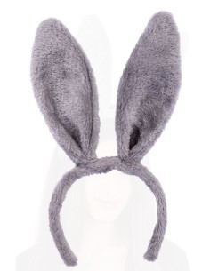 DIADEMA CONEJITO GRIS MOLDEABLE 2