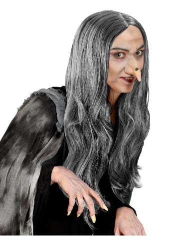 PELUCA CRUDELIA LARGA GRIS 