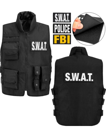 CHALECO TÁCTICO SWAT/FBI/POLICÍA ADULTO